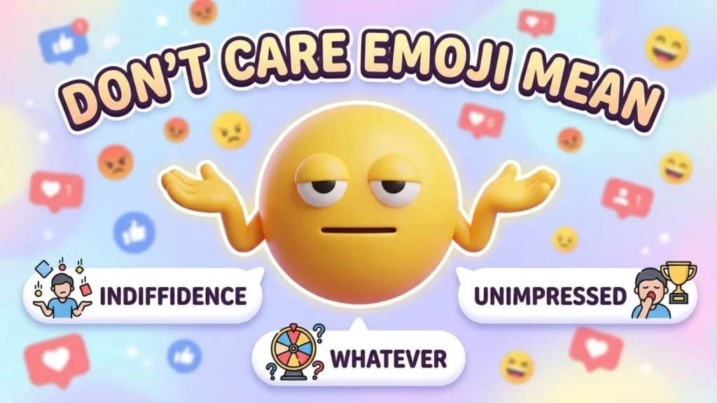 Don't Care Emoji Mean