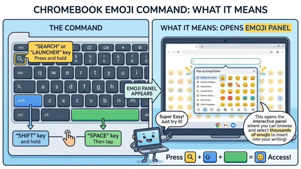 Emoji Command Chromebook Mean