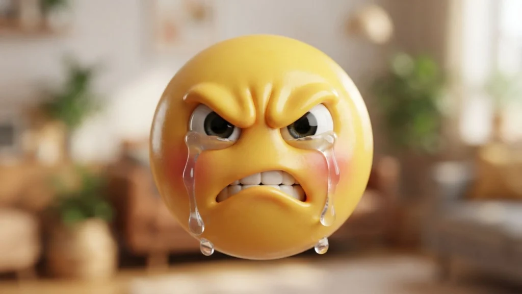3D Crying Emoji Mean