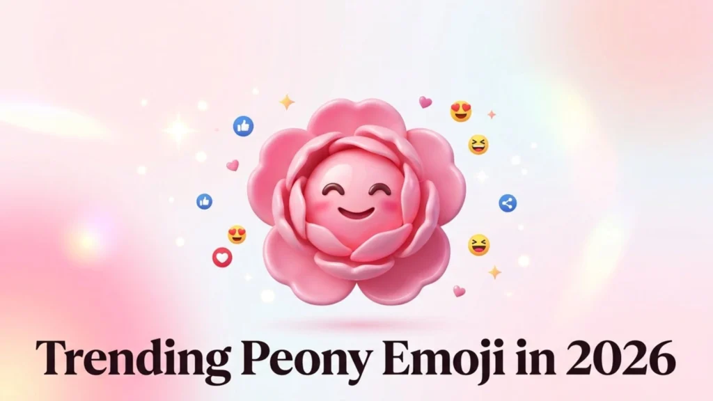 Trending Peony Emoji in 2026